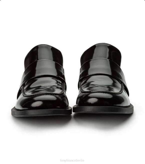 Slipper| de Tony Bianco Frauen Rovin-Wohnungen Schwarz hochglänzend 4624598
